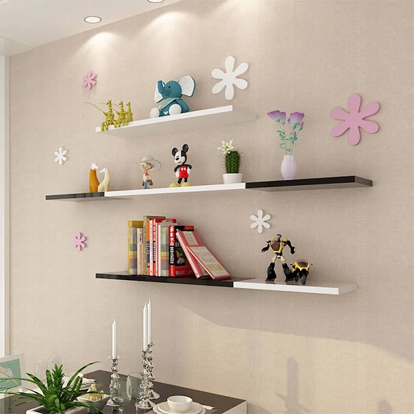 2018 Floating Cube Wall Mount Wooden Shelf MDF wood wall mounted shelf