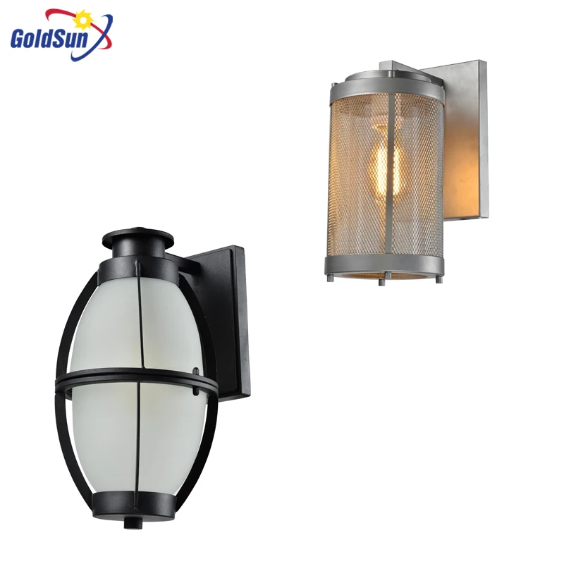 Customizable SILVER METAL MESH SHADE OUTDOOR WALL SCONCE FOR OUTSIDE BUILDING PARK WALL MOUNTED FIXTURES WALL LIGHT FIXTURESS