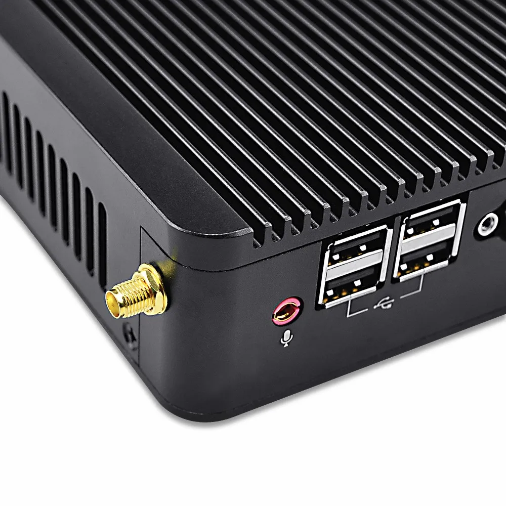  Компактные мини-компьютеры Qotom 2 LAN 1007u DDR3 ram Win XP win 8 10 12