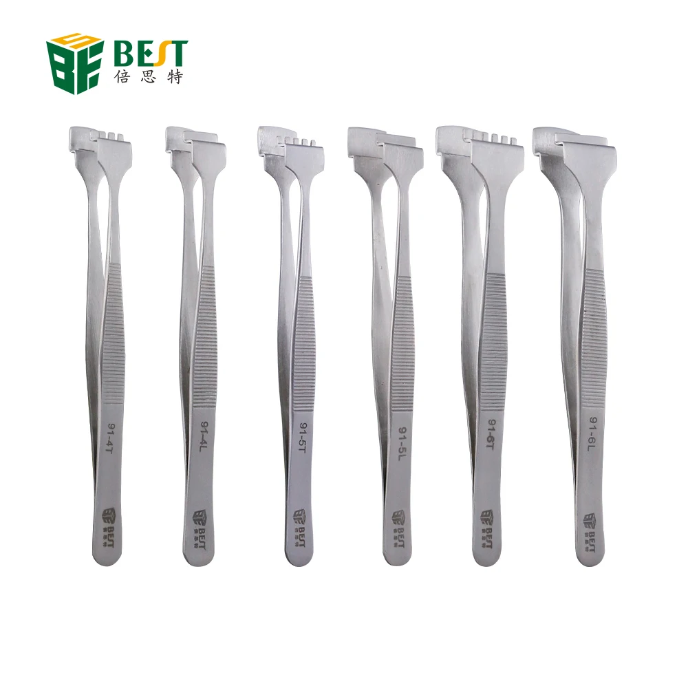BEST-91-4T Stainless steel wafer tweezers