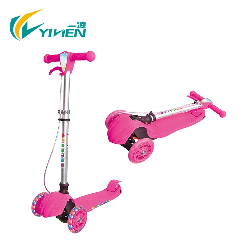 T бар дети мерцание трехколесный самокат