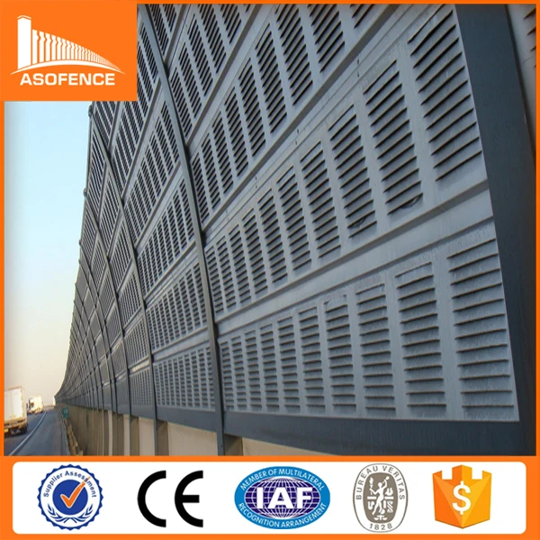 
A.S.O high quality plastic surface sound barriers/high tension noise barrier wall fence 