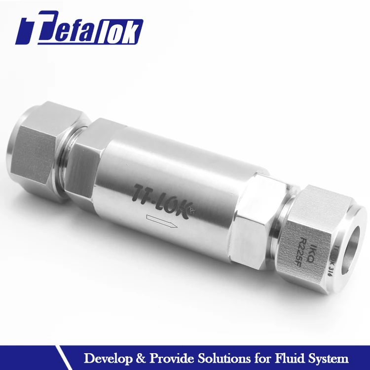 ss spring non return fuel check valve
