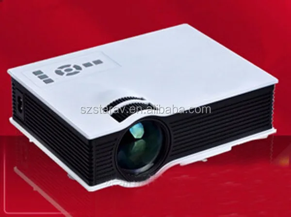 WVGA 800*480 маленький размер портативный светильник LED LCD проектор с HDMI VGA AV USB UNIC UC40 + проектор