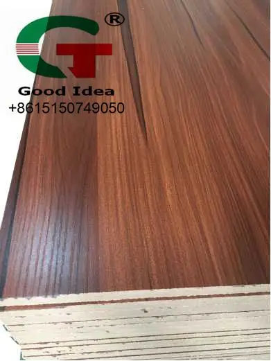 
2020 hot sale wood fiber 1220x2440mm high glossy melamine MDF 