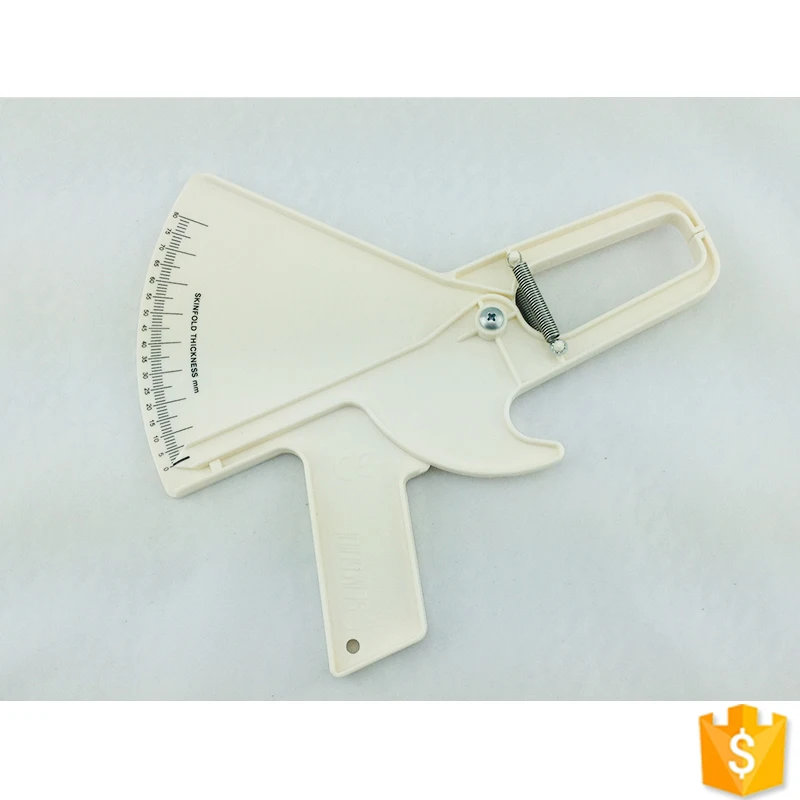 
ZHUOYU Slim Skinfold Skin Fold Tester Body Fat Caliper Test Measurement Guide 0-80MM 