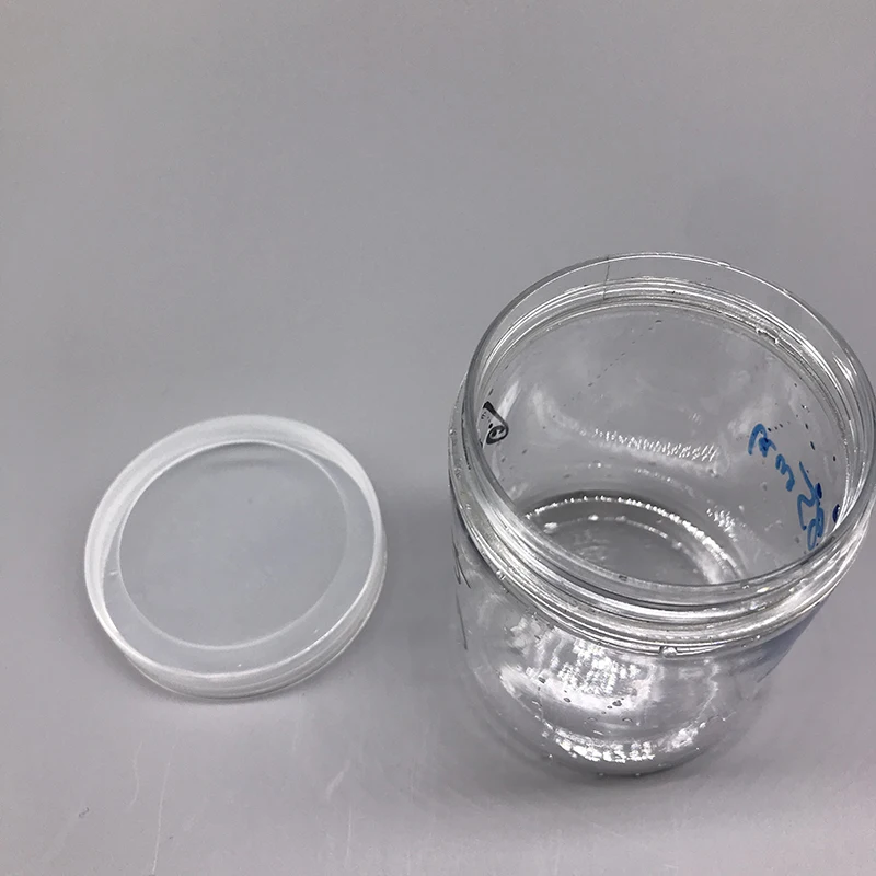 Customized 200ml Wide-mouth cylinder clear plastic powder food plastic container empty jar for honey canned