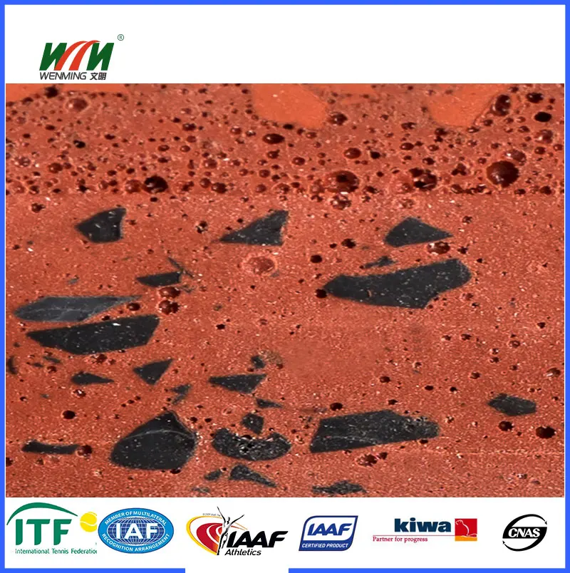 PU Synthetic Rubber Running Tracks Tartan Track