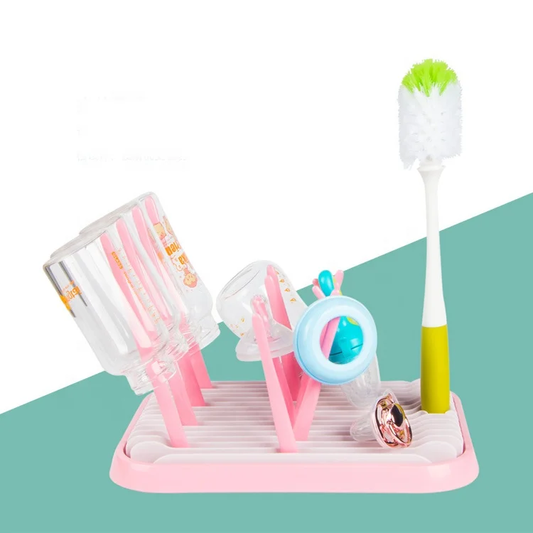 ABS and PP Foldable Baby Bottle Dry Rack Holder Baby Feeding Bottle Drying Rack