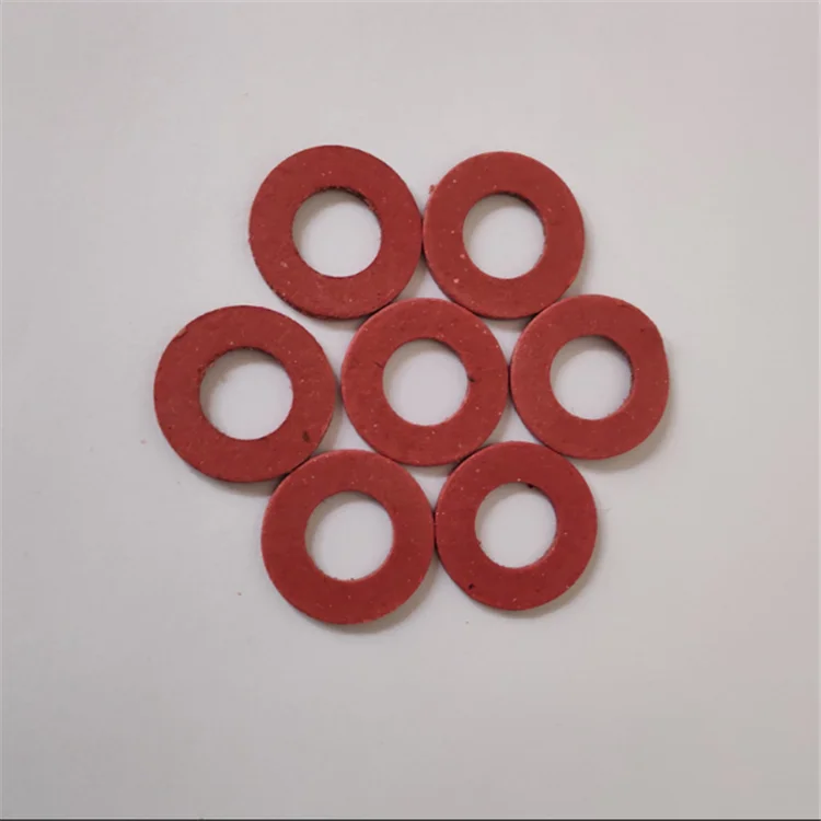 Red Steel Paper Fiber Flat Washer Kit Insulation Washer Assorted 14 Sizes 150pcs Washers