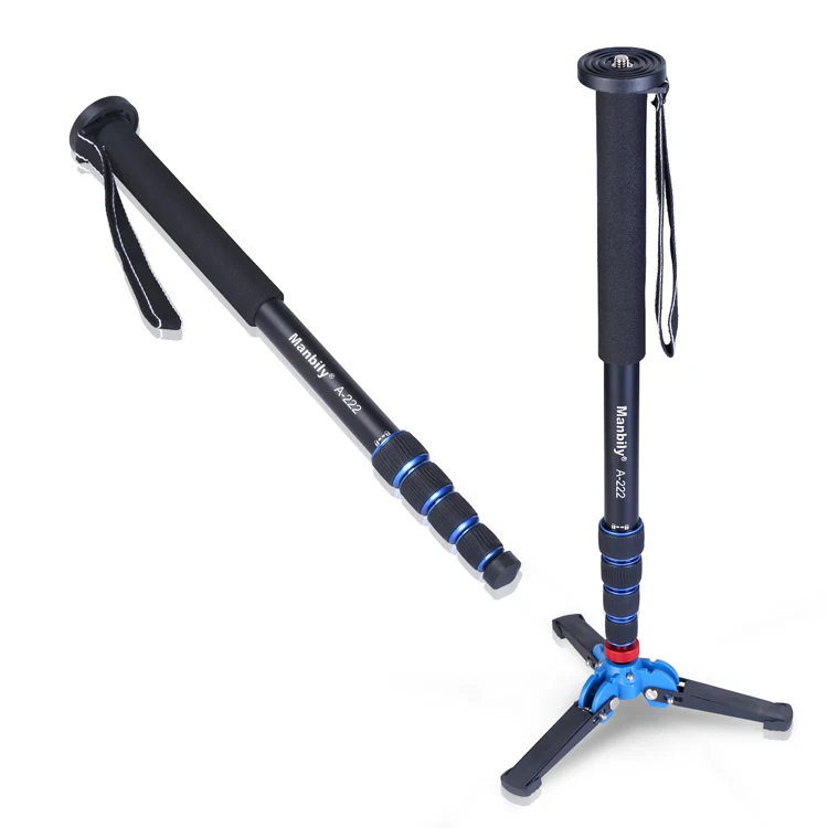 Manbily A-222 65inch Photography Camera selfie stick Lightweight Portable Tripod stand holder Alpenstock Unipod Monopod