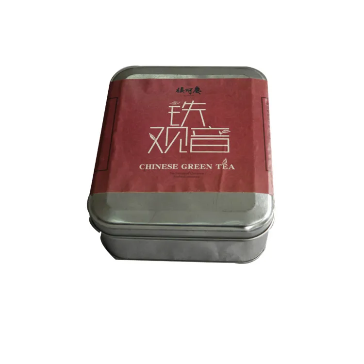 OEM powder pacing tin can rectangle shape tin box OEM metal box