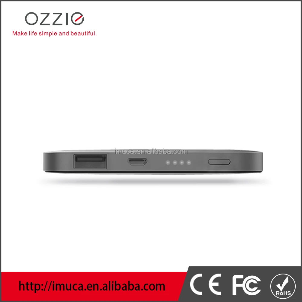 Наиболее популярные rohs смартфон ультра тонкий золотой портативный mobile power bank 5000 мАч