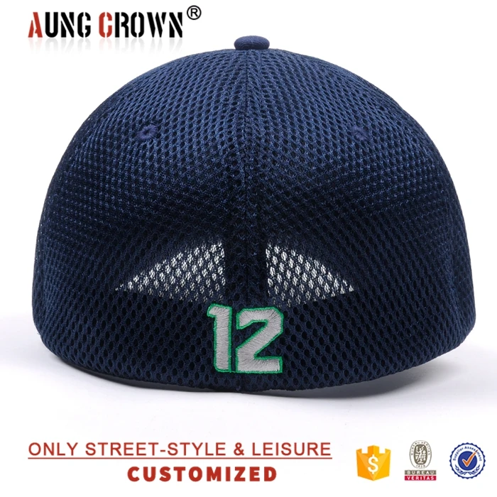 OEM Custom High Quality 6 Panel Embroidery Logo Baseball Mesh Caps fitted Trucker Hats fitted baseball mesh cap gorras