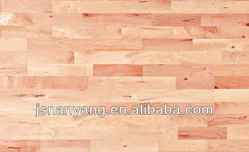 manufacturer price Canadian Maple 3 strips parquet flooring lacquered finish