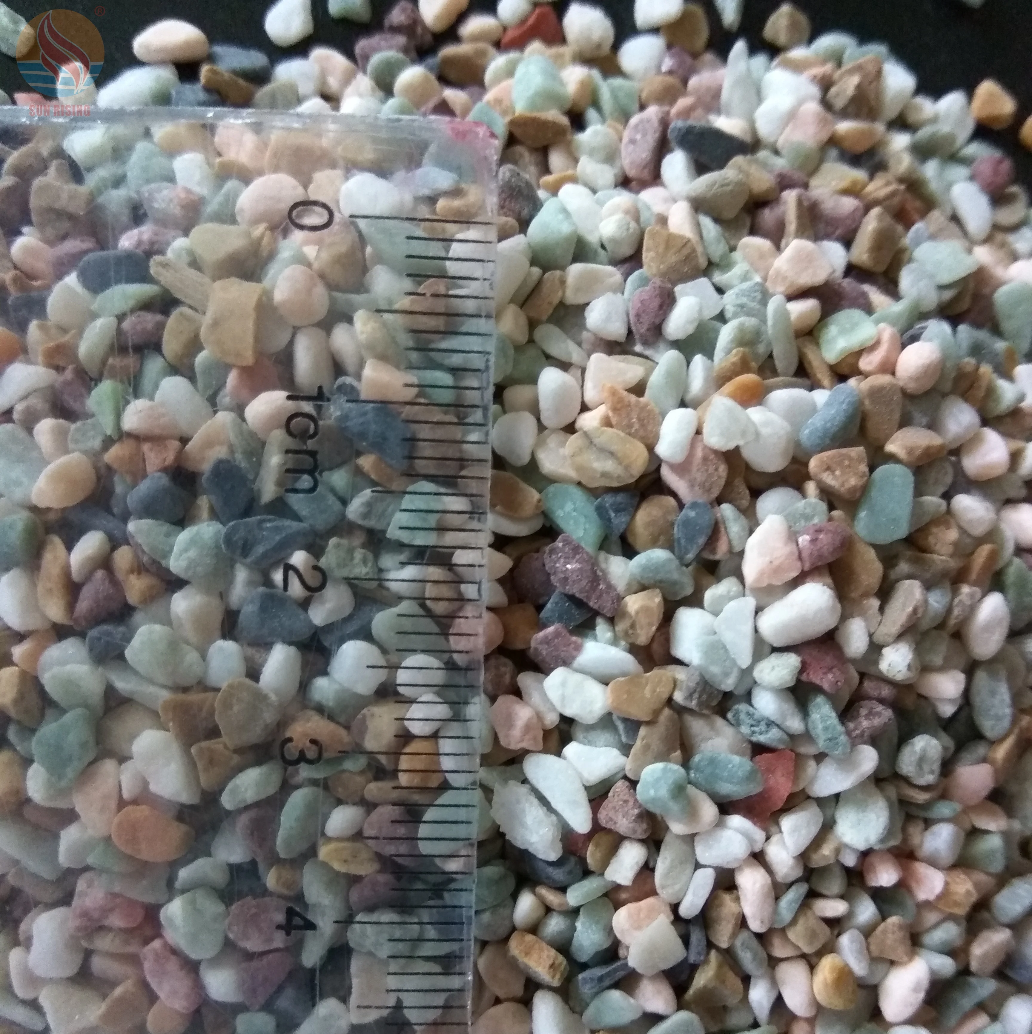 Красочный Пейзаж раздавленный камень Гравий