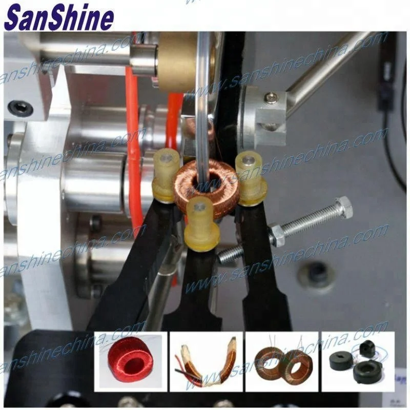 Small toroidal transformer winding machine