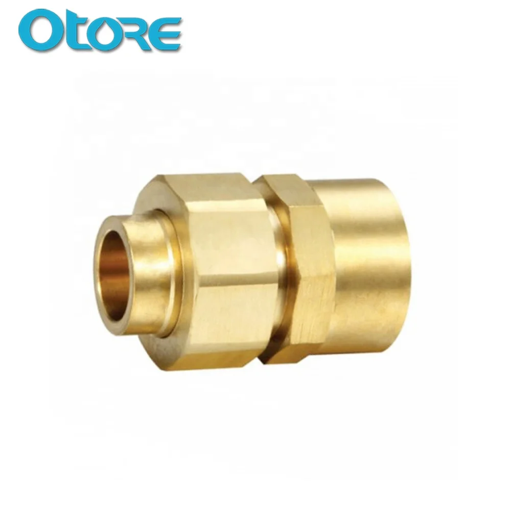 
Cw617n Brass Straight Union Connectors Female Union Pipe Fitting For Copper Tube 