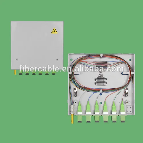 Кросс оптический настенный наружный для сетей FTTH 6SC 12LC адаптеры (FTTH-008)