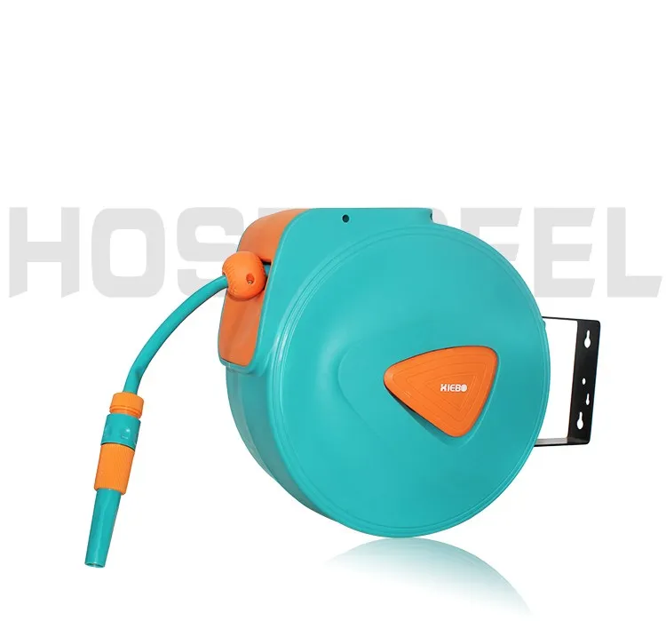
2018 hot sales 15m flat garden water retractable portable hose reel 