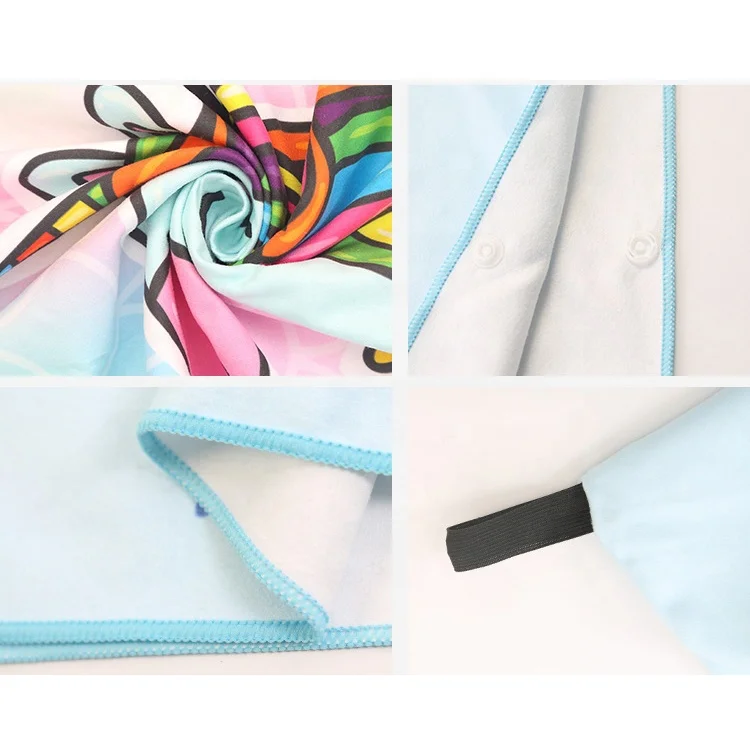 
high quality custom children kids cartoon hooded poncho towel prinnted kids beach towel poncho 