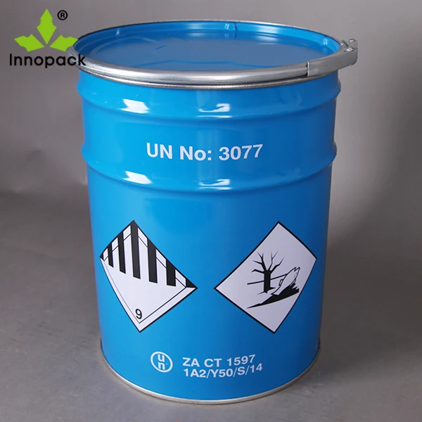 Wholesale 18L metal empty drum in round shape for lubricant oil