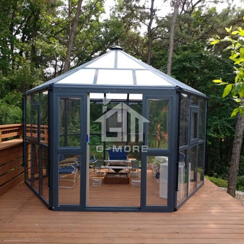 G-MORE New Style Super Strong Glass Pavilion