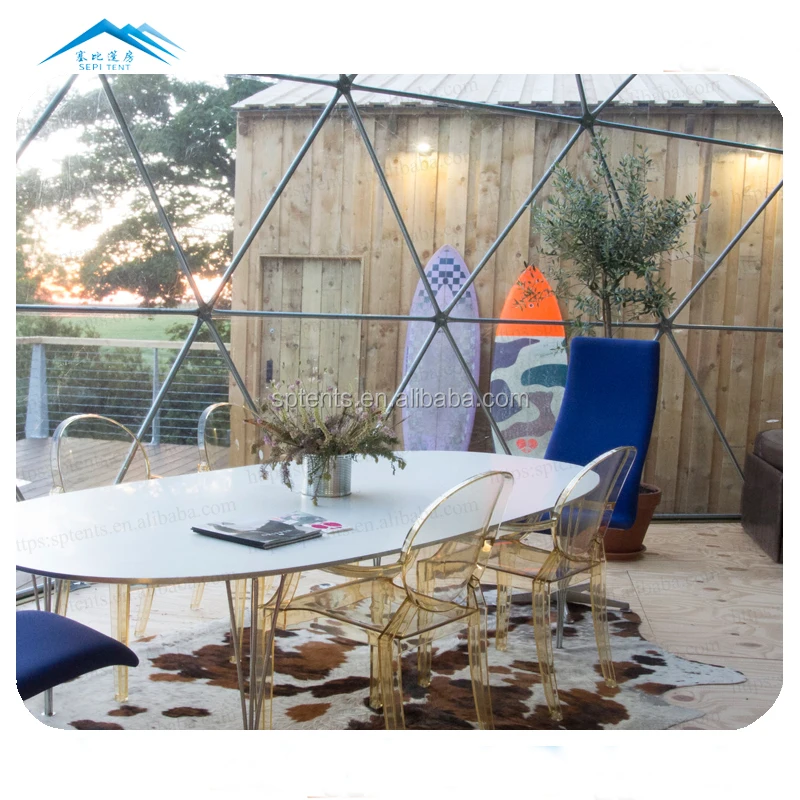 Modern Design Fireproof PVC Coated Tent With Stove Outdoor Event Party Glamping Tent Luxury