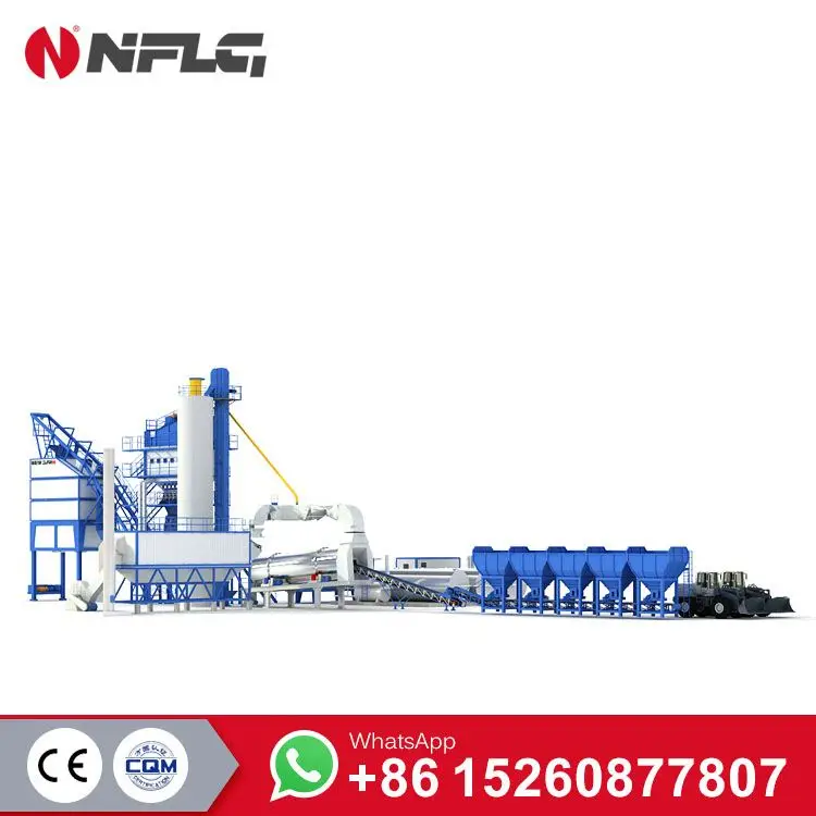 Mobile Mini 60tph Portable Asphalt hot Mix Plant In Hai Thong