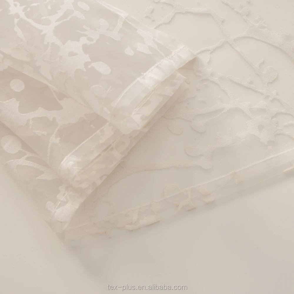 
China Wholesale Tulle Fabric Sheer Oriental Curtains 108 Inches Long 