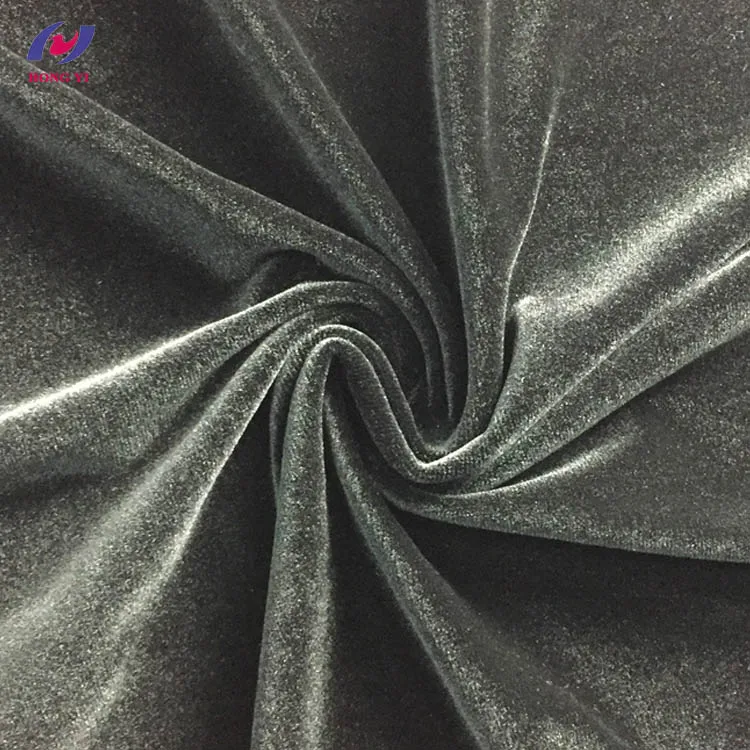 High Quality Micro Shiny Sunshine Stretch Velvet Fabric Price Per Meter For Dress