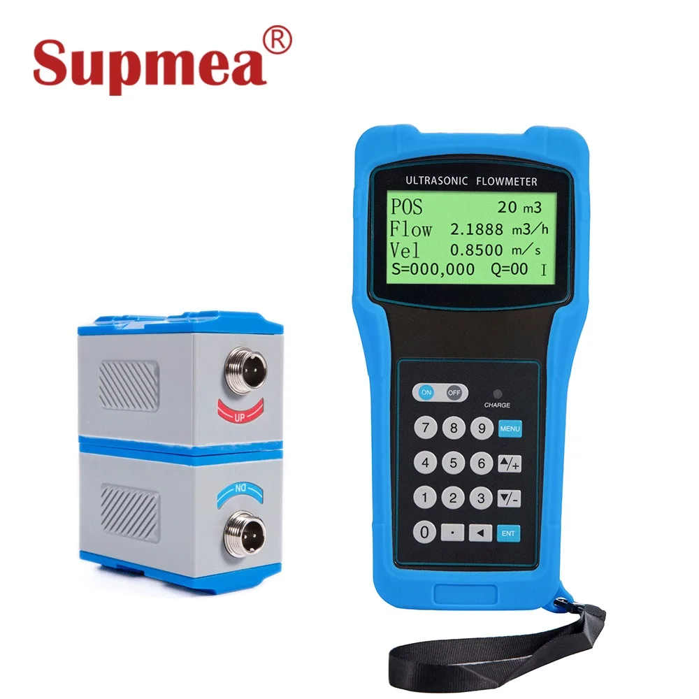 Ручной один средний ультразвуковой портативный расходомер