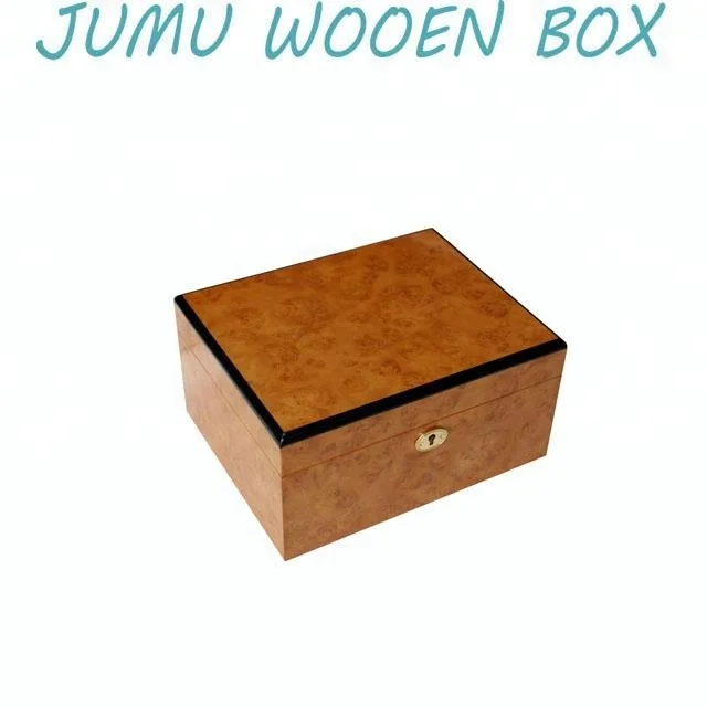 dark brown lacquer finish wooden chess packaging box