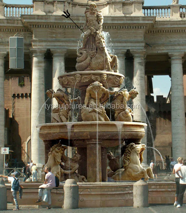 
Large size natural outdoor stone garden water fountains marble figure fountain for sale 