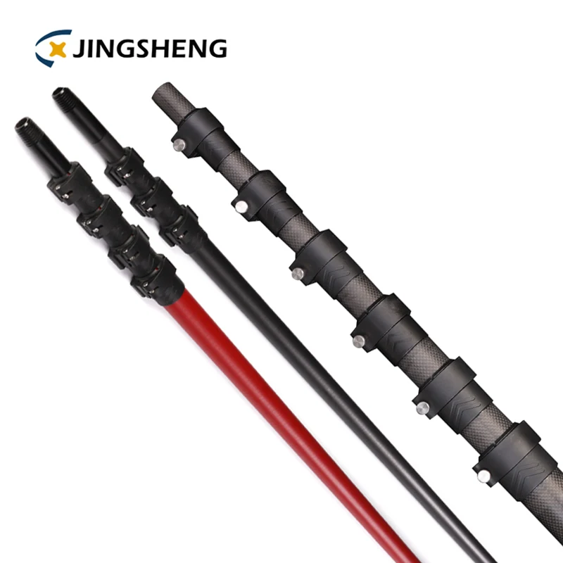 8m 10m 12m 15m 18m carbon fiber telescopic pole