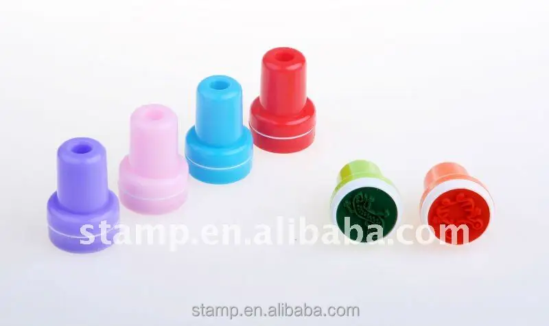 Plastic self inking stamp deskmate toy stamp set