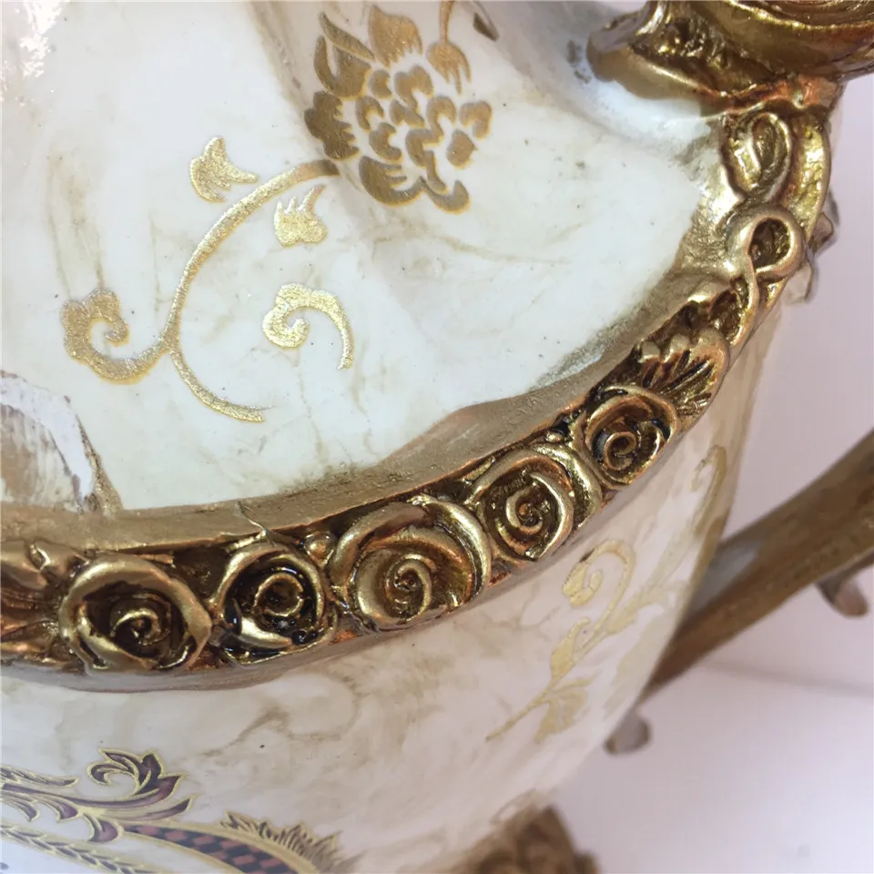 Resin Small Flower Vase Home Decor Mini Vase