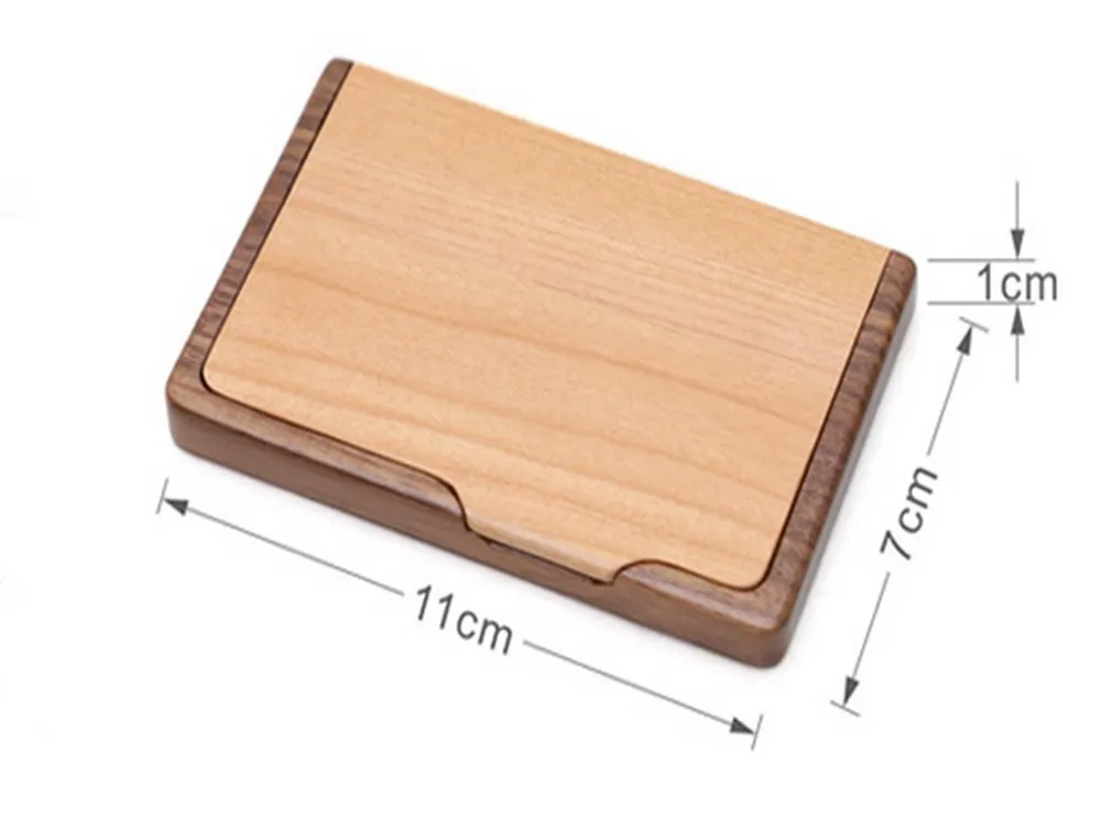  Оптовая продажа дешевая Рождественская упаковка деревянный визитница чехол