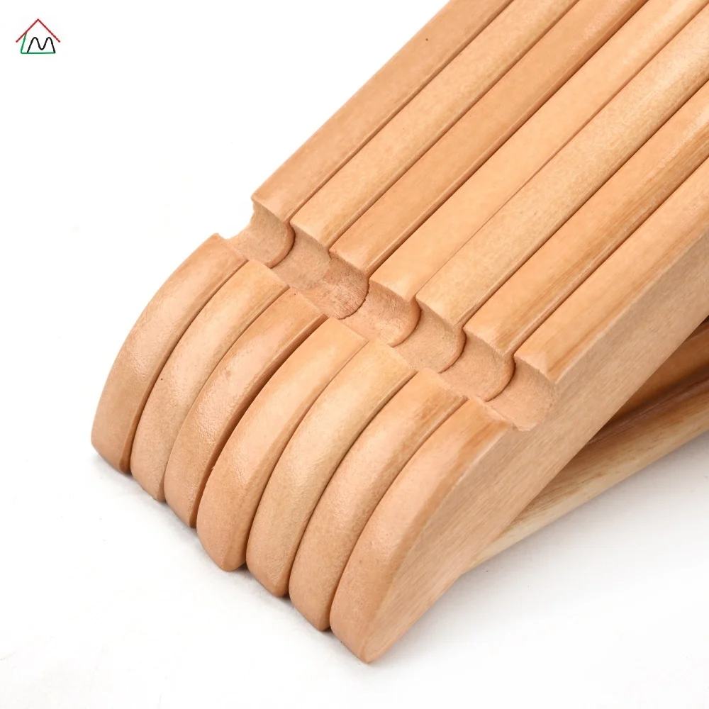 Китайская мода дешевая Высококачественная упаковка одежды белая деревянная вешалка для пальто с золотым крючком