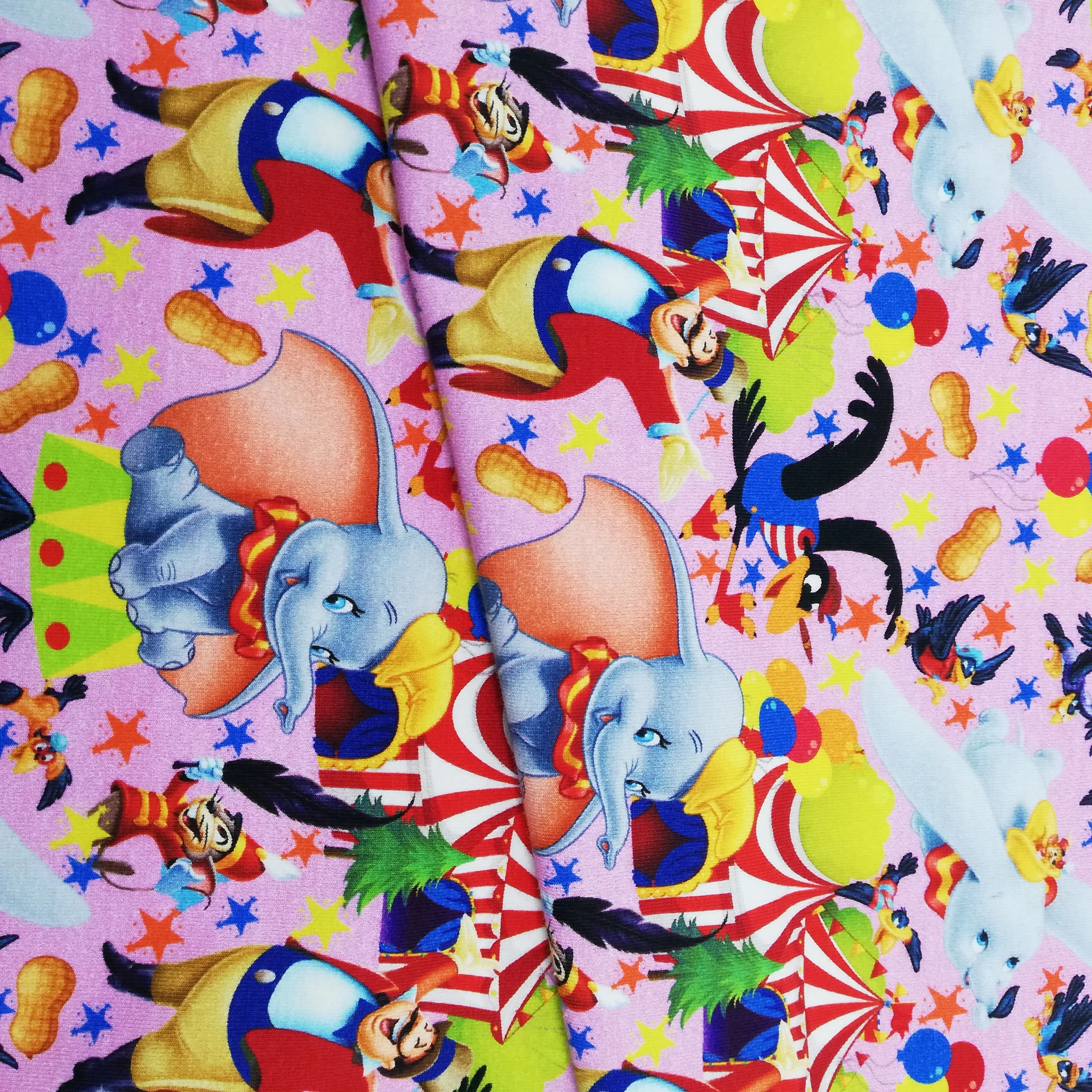 High Quality 260 GSM 95% Cotton 5% Spandex Digital Printed Cotton Spandex Fabric For Baby