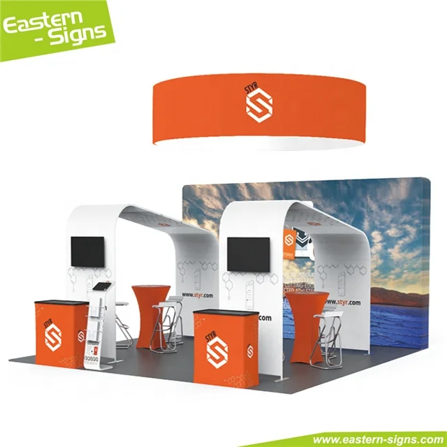 Best selling products full color advertising quick set up fashion trade show expo booth equipment