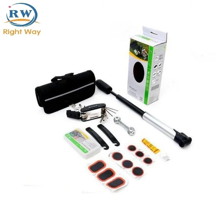 
Foldable bicycle maintenance repair tools bike tool kits tire repair patch 