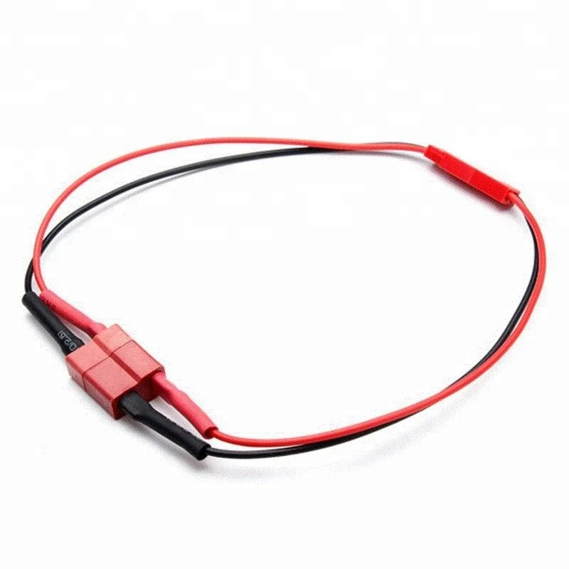 T plug to jst soft silicone wire switch cable connector male female