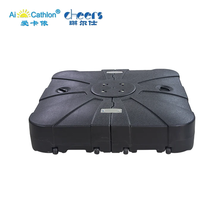 Market Parasol Stand Outdoor Patio Square Plastic Water Filled Umbrellas Bases