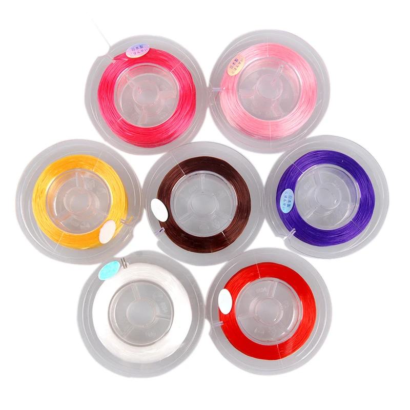 Wholesale Japan crystal elastic cord for DIY beads bracelet multi-colors transparent elastic rope