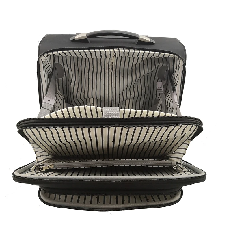 Business Fabric Trolley Soft Polyester Light Luggage With Wheel