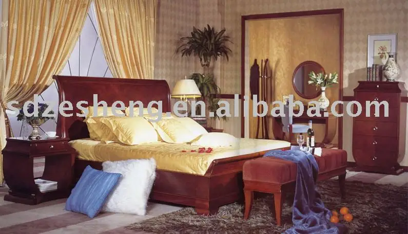 Фошань оптовая продажа деревянного короля и две спальни мебель для дома M-14