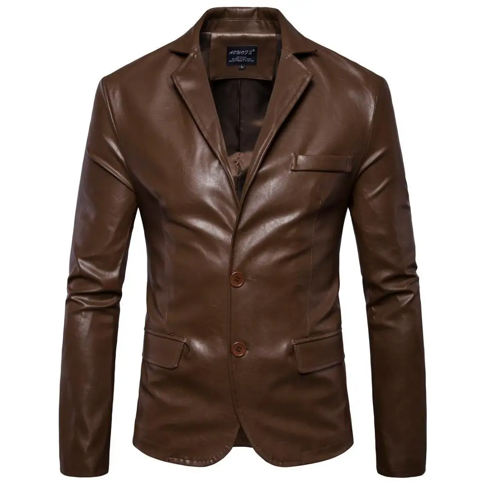 AMAZON shopify Spring Mens New PU Jacket Motorcycle Leather Jacket