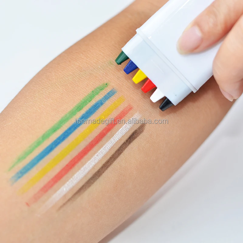 
Manufacturer 6 colors flag colors non toxic face paint rainbow paint 