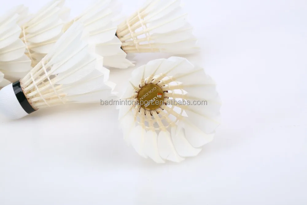 Most durable class A goose feather shuttlecock, LINGMEI 80 high class goose shuttle cock for national tournament